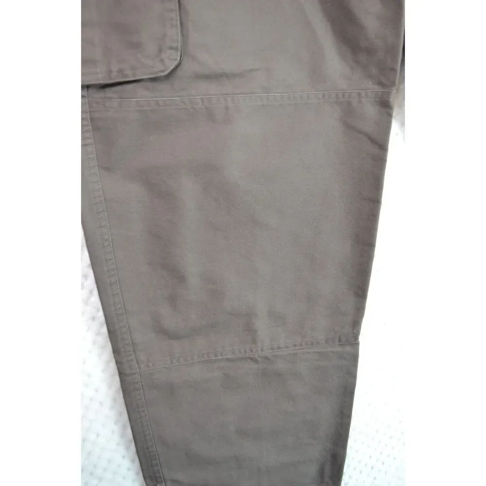 Cabela's Men's 40x30 Brown Heavyweight Canvas Hiking Reinforced Cargo Pants